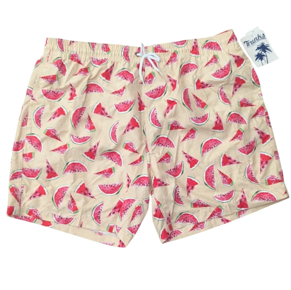 Trunks Surf & Swim Co Sano Short Printed Watermelon Graphic Size XXL NWT
